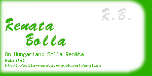 renata bolla business card